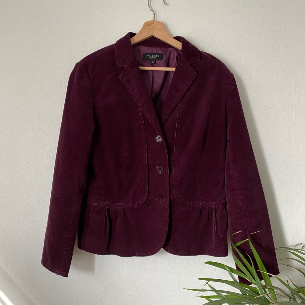 Purple Corduroy Coat